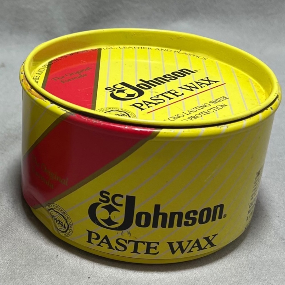 SC Johnson Paste Wax Wood Floor Furniture Polish Discontinued 1988 Vintage 16oz
